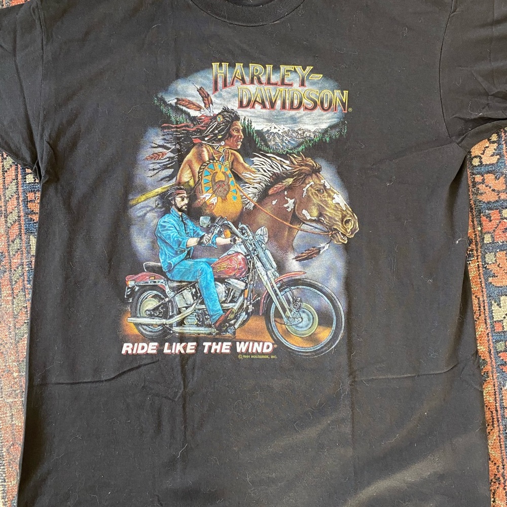 Vintage 1990s Harley Davidson Biker Tee Single Stitch